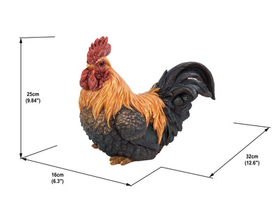 Rooster Squatting Statue HI-LINE GIFT LTD.