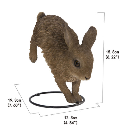 Hare Cub Running Statue HI-LINE GIFT LTD.