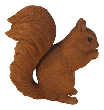 Brown Squirrel Eating Statue HI-LINE GIFT LTD.