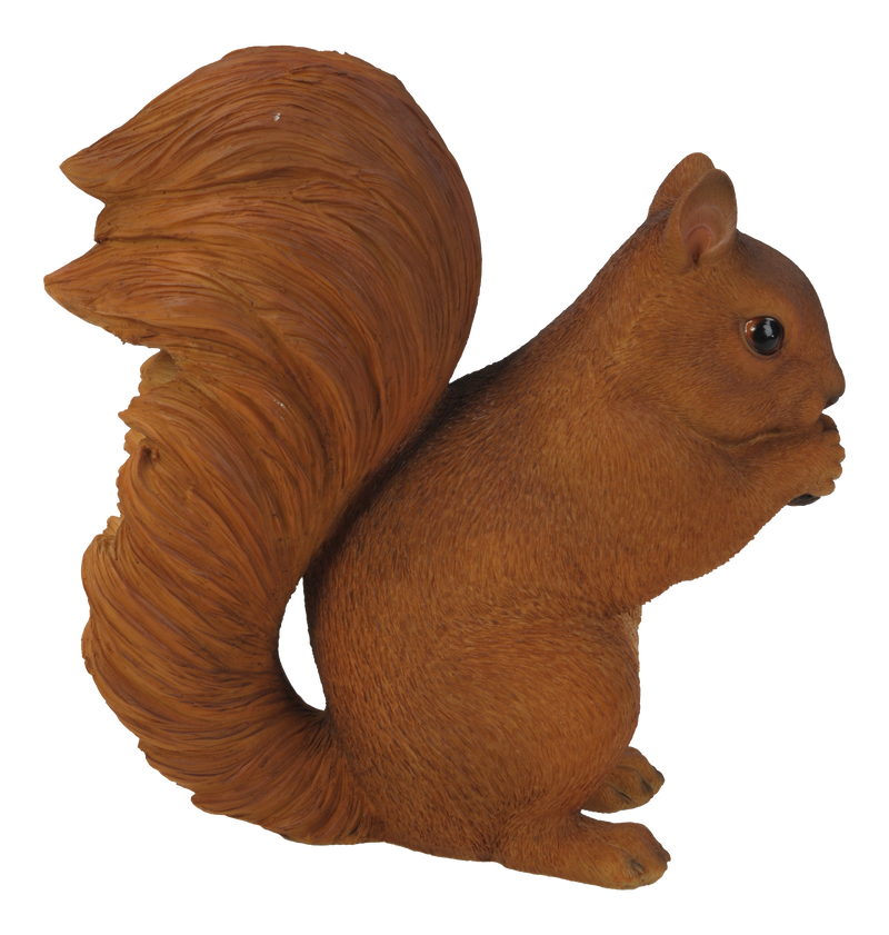 Brown Squirrel Eating Statue HI-LINE GIFT LTD.