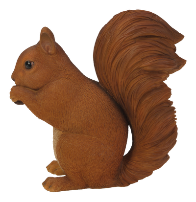 Brown Squirrel Eating Statue HI-LINE GIFT LTD.