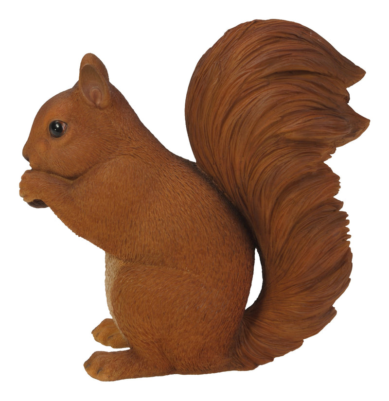 Brown Squirrel Eating Statue HI-LINE GIFT LTD.