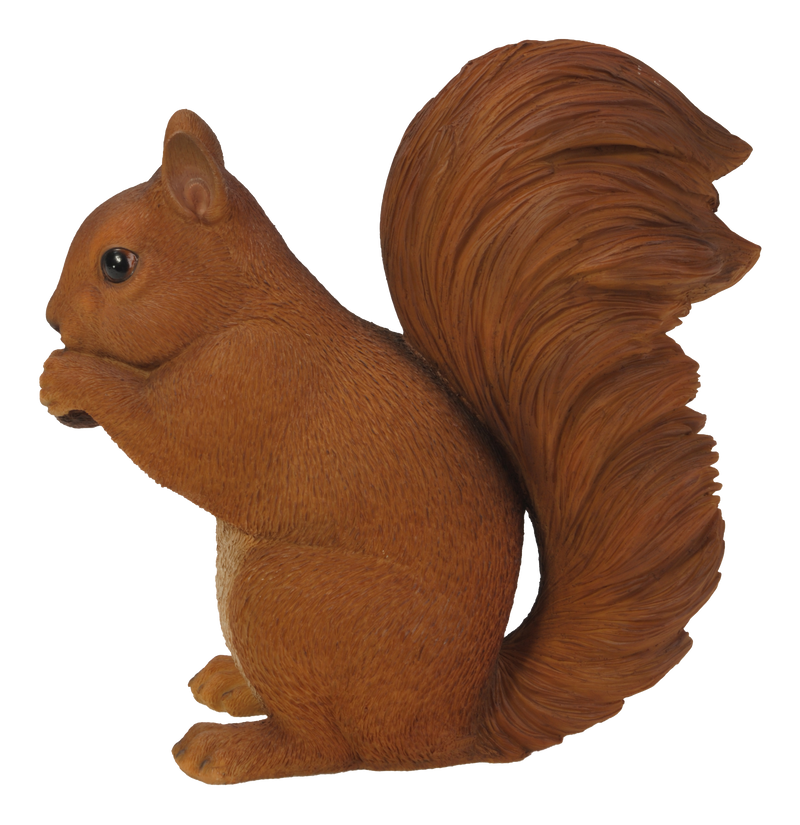 Brown Squirrel Eating Statue HI-LINE GIFT LTD.