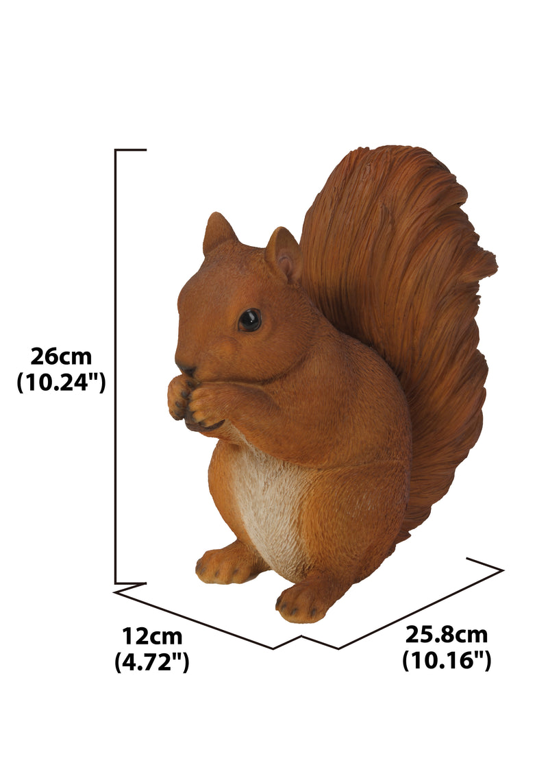 Brown Squirrel Eating Statue HI-LINE GIFT LTD.