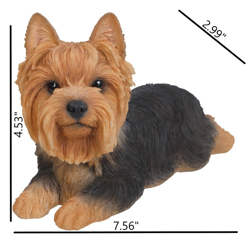 Yorkshire Terrier Lying Down Statue HI-LINE GIFT LTD.