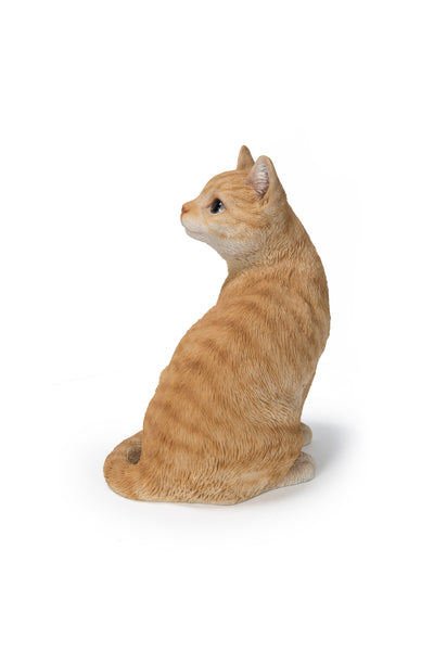 Ginger Cat Looking Back Garden Statue HI-LINE GIFT LTD.