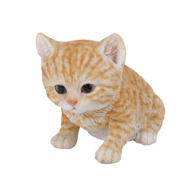 Kitten Sitting- Orange Tabby Statue HI-LINE GIFT LTD.