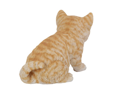 Kitten Sitting- Orange Tabby Statue HI-LINE GIFT LTD.