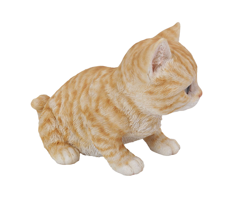 Kitten Sitting- Orange Tabby Statue HI-LINE GIFT LTD.