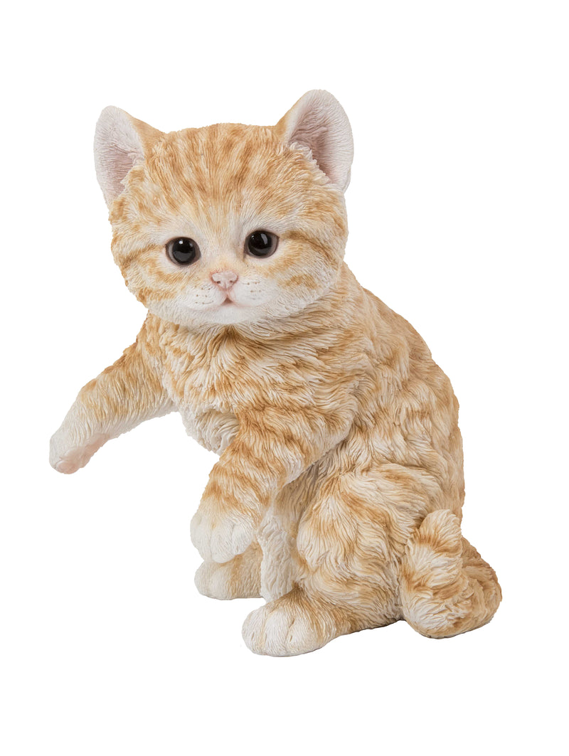 Playing Orange Tabby Kitten Statue Hi-Line Gift Ltd.