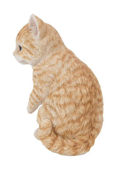 Playing Orange Tabby Kitten Statue Hi-Line Gift Ltd.