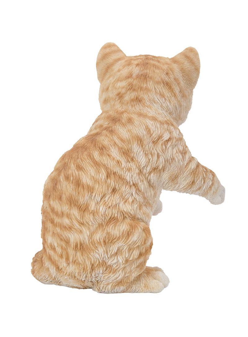 Playing Orange Tabby Kitten Statue Hi-Line Gift Ltd.