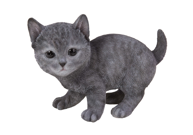 Russian Blue Kitten Statue HI-LINE GIFT LTD.