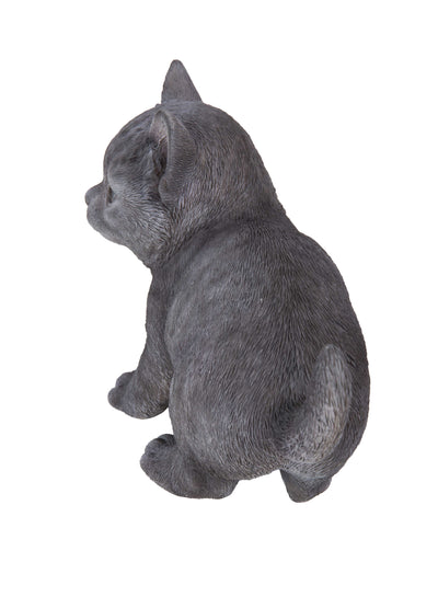 Russian Blue Kitten Statue HI-LINE GIFT LTD.