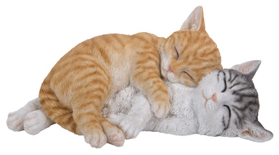 Orange & Grey Tabby Cats Sleeping HI-LINE GIFT LTD.