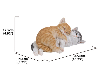 Orange & Grey Tabby Cats Sleeping HI-LINE GIFT LTD.