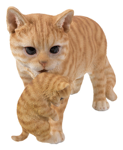 Mother Cat Carrying Kitten  Orange Tabby Hi-Line Gift Ltd.