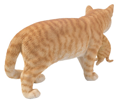 Mother Cat Carrying Kitten  Orange Tabby Hi-Line Gift Ltd.