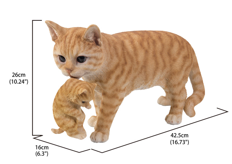 Mother Cat Carrying Kitten  Orange Tabby Hi-Line Gift Ltd.