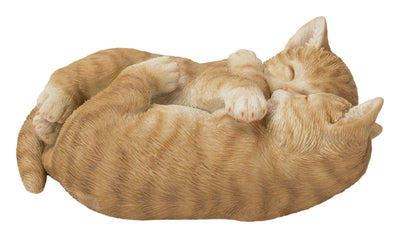 Sleeping Couple Cats - Orange HI-LINE GIFT LTD.