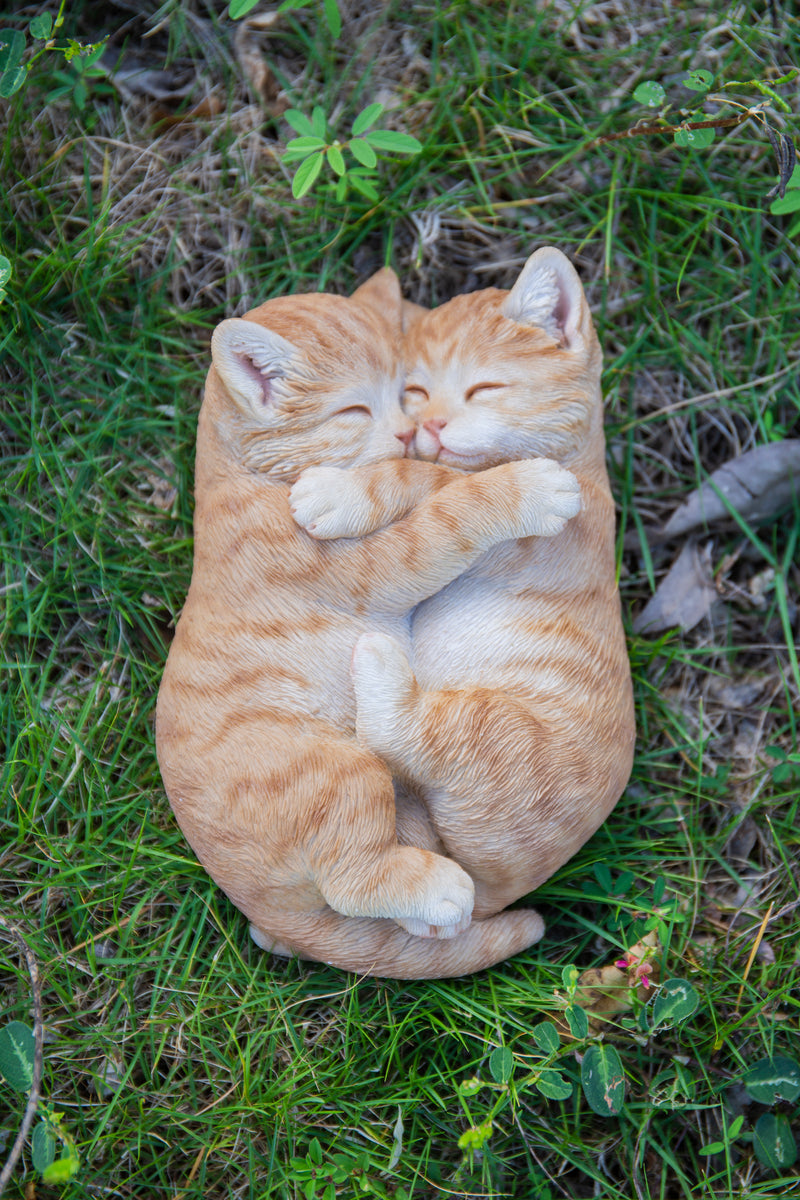 Sleeping Couple Cats - Orange HI-LINE GIFT LTD.