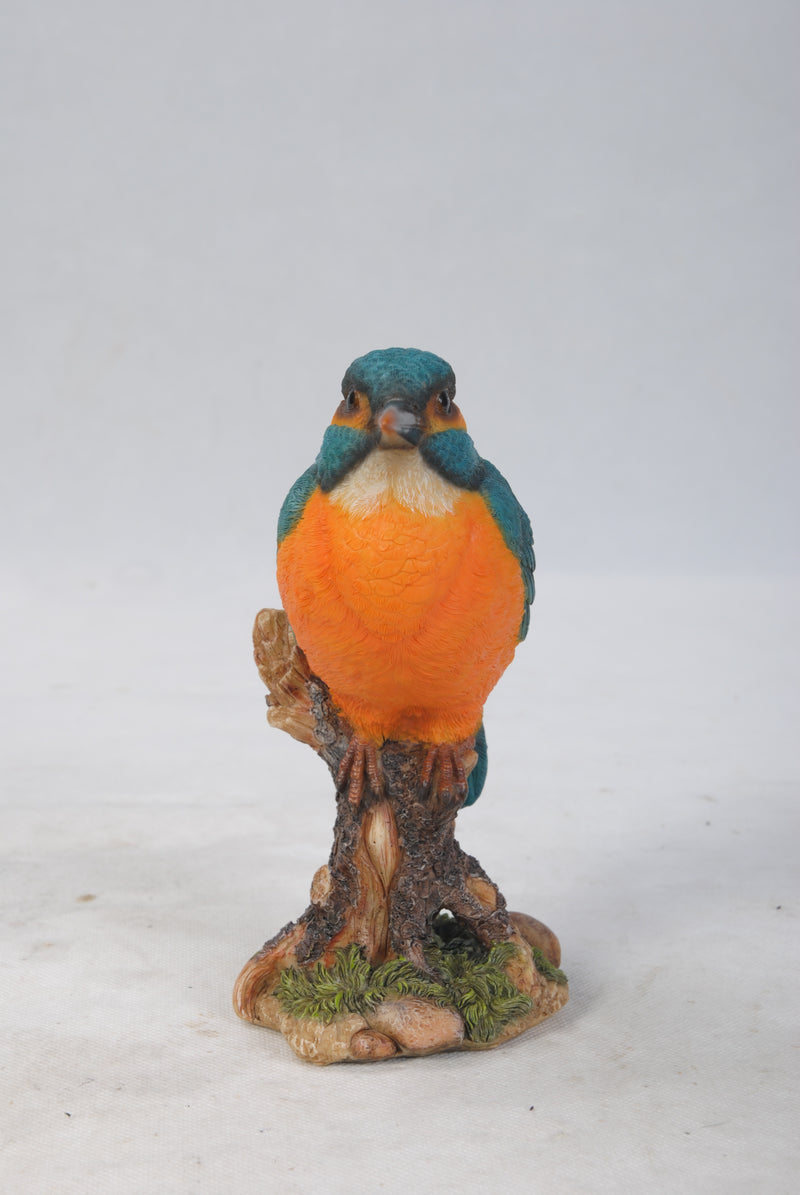 Kingfisher on Stump Statue HI-LINE GIFT LTD.