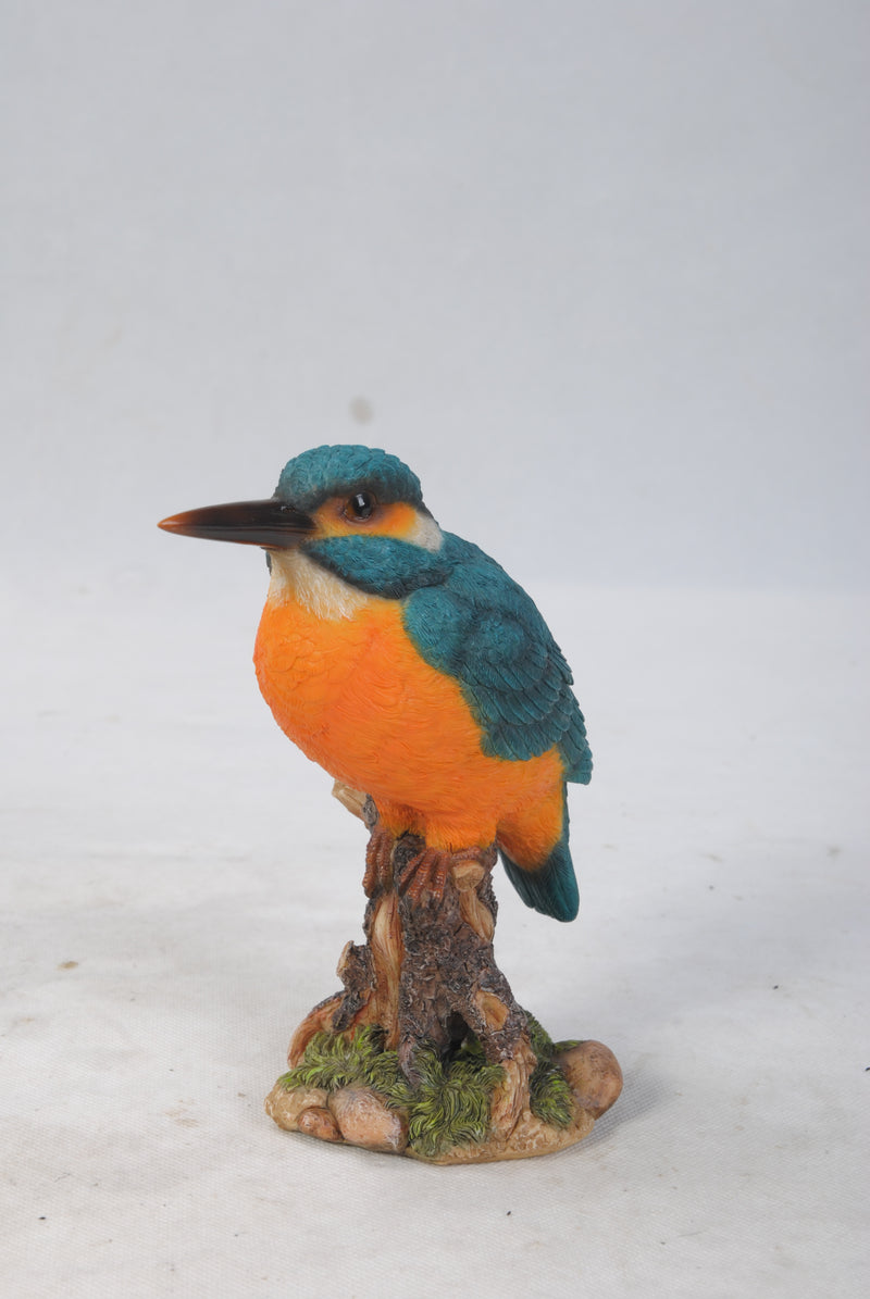 Kingfisher on Stump Statue HI-LINE GIFT LTD.