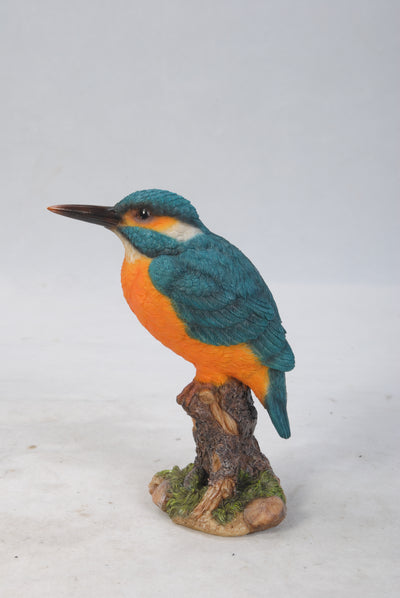 Kingfisher on Stump Statue HI-LINE GIFT LTD.