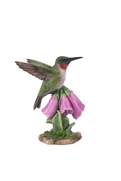 Hummingbird On Foxglove Statue HI-LINE GIFT LTD.