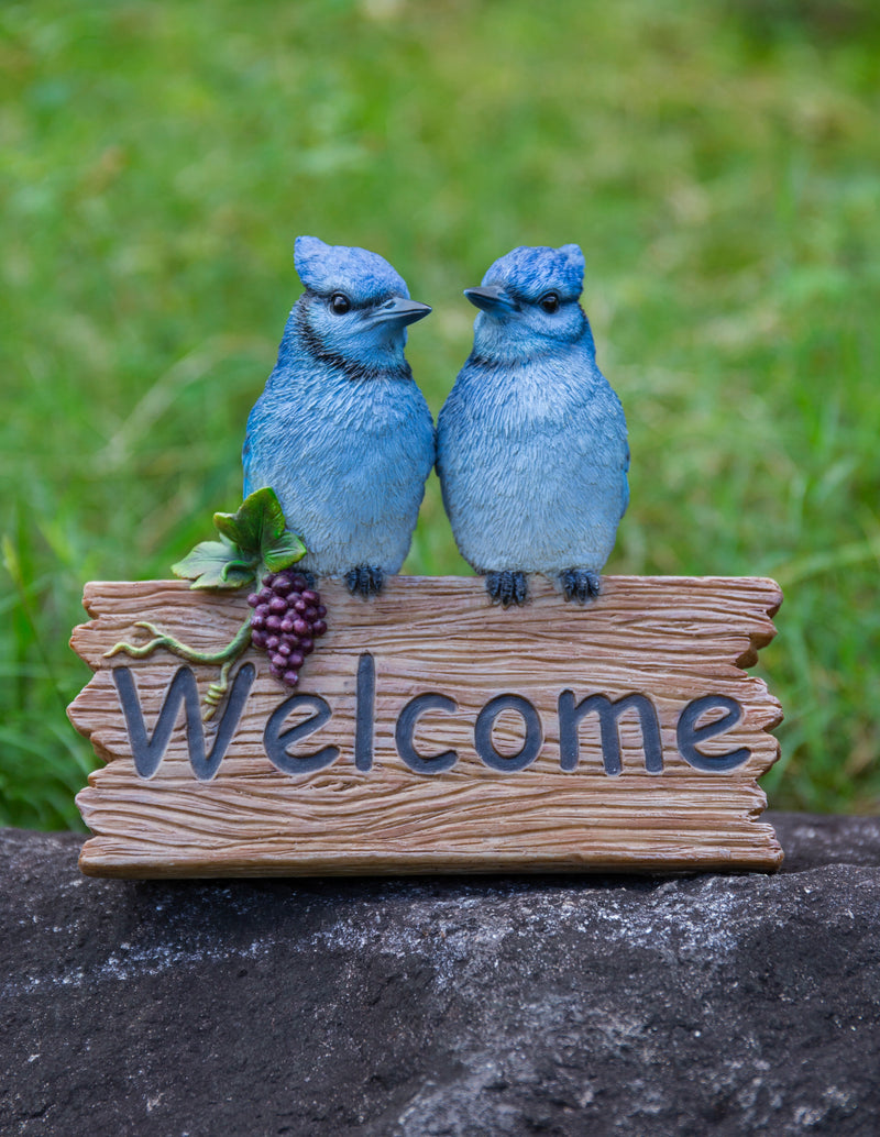 Blue Jays Welcome Sign Statue HI-LINE GIFT LTD.