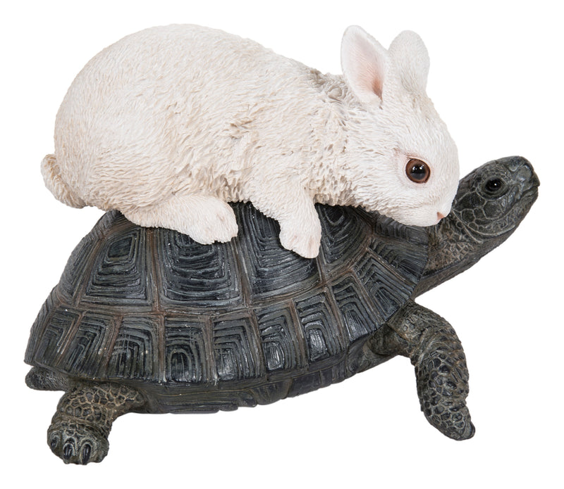 Tortoise and Hare Playing Statue HI-LINE GIFT LTD.