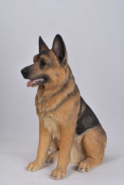 German Shepherd Sitting Statue - Large HI-LINE GIFT LTD.