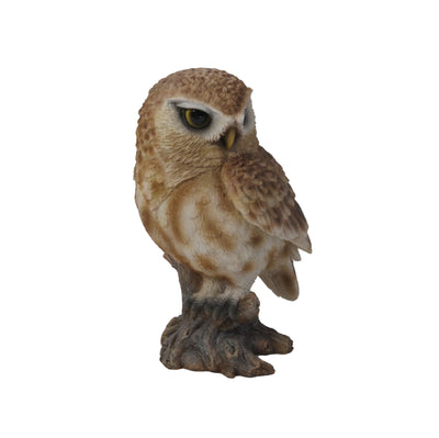 Brown Owl on Stump - Small HI-LINE GIFT LTD.