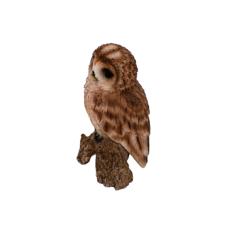 Tawny Owl on Stump Garden Statue HI-LINE GIFT LTD.