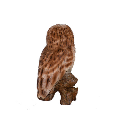 Tawny Owl on Stump Garden Statue HI-LINE GIFT LTD.