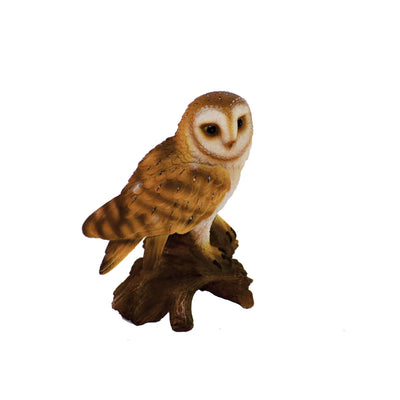 Barn Owl on Stump HI-LINE GIFT LTD.