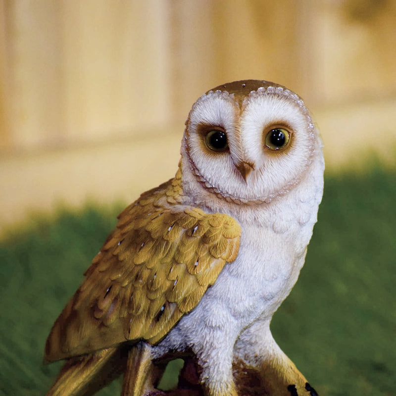 Barn Owl on Stump HI-LINE GIFT LTD.