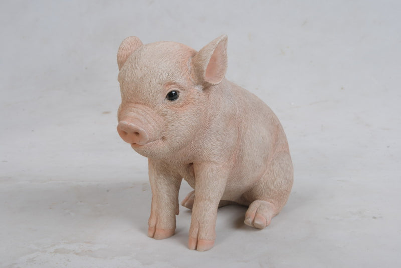 Sitting Baby Pig Statue HI-LINE GIFT LTD.