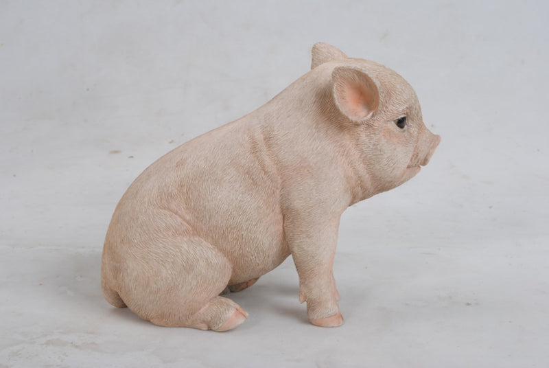 Sitting Baby Pig Statue HI-LINE GIFT LTD.