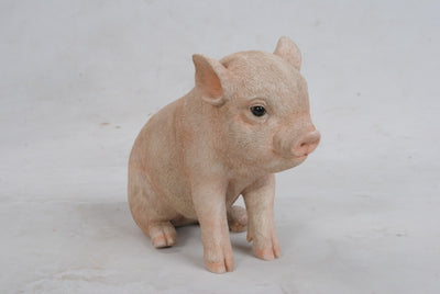 Sitting Baby Pig Statue HI-LINE GIFT LTD.