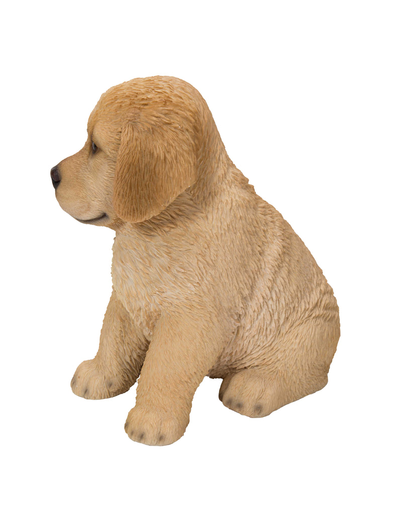 Pet Pals - Golden Retriever Puppy Sitting-Yellow Statue HI-LINE GIFT LTD.