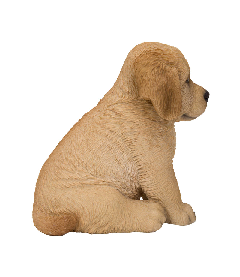 Pet Pals - Golden Retriever Puppy Sitting-Yellow Statue HI-LINE GIFT LTD.