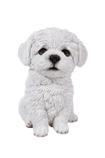 Pet Pals - Maltese Puppy White Statue HI-LINE GIFT LTD.