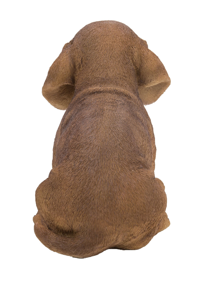 Pet Pals - Dachshund Sitting Puppy Statue - Brown HI-LINE GIFT LTD.