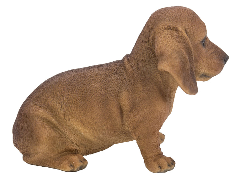 Pet Pals - Dachshund Sitting Puppy Statue - Brown HI-LINE GIFT LTD.