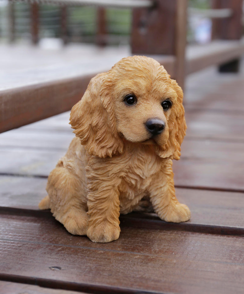 Pet Pals - Cocker Spaniel Cream Statue HI-LINE GIFT LTD.