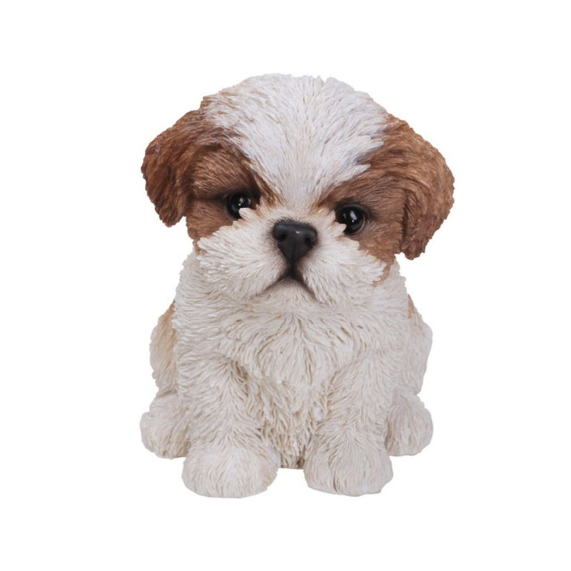 Pet Pals - Shi Tzu Puppy-Brown and White Statue HI-LINE GIFT LTD.