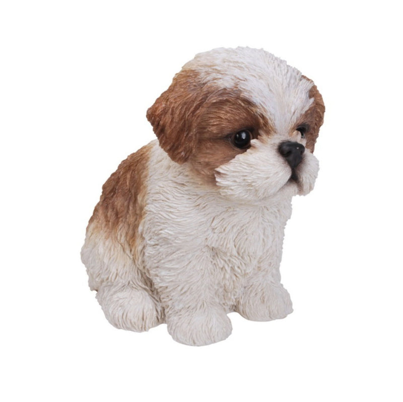 Pet Pals - Shi Tzu Puppy-Brown and White Statue HI-LINE GIFT LTD.