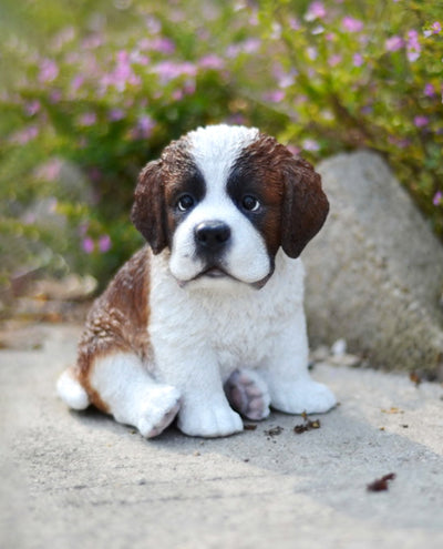 Pet Pals-Saint Bernard Puppy Statue HI-LINE GIFT LTD.