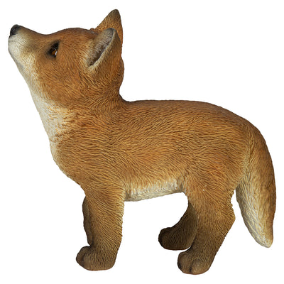 Fox Pup Looking Up Statue HI-LINE GIFT LTD.